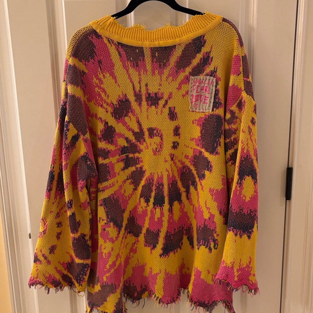 Magnolia Pearl NWT Cotton Wool Kaleidoscope sweater in Sunburst Top 2154 - Picture 7 of 10